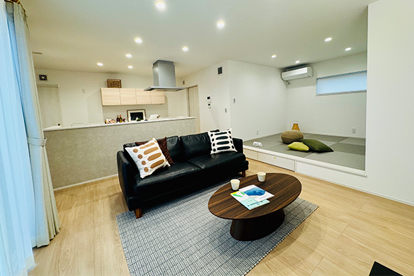 【笠懸町阿左美／平屋建売住宅】ちょうどいいサイズの暮らしやすい平屋♪小上がりのタタミコーナー＆ランドリールーム3LDK＋ SSどちらもZEH水準住宅40万円適応対応住宅（家族条件有り）建売住宅販売会開催